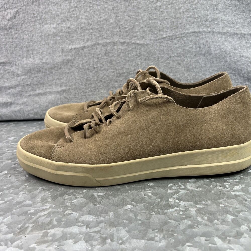 Vince Men's Copeland Suede Sneaker Beige 10 Casual Minimalist Quiet Luxury